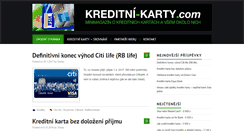 Desktop Screenshot of kreditni-karty.com